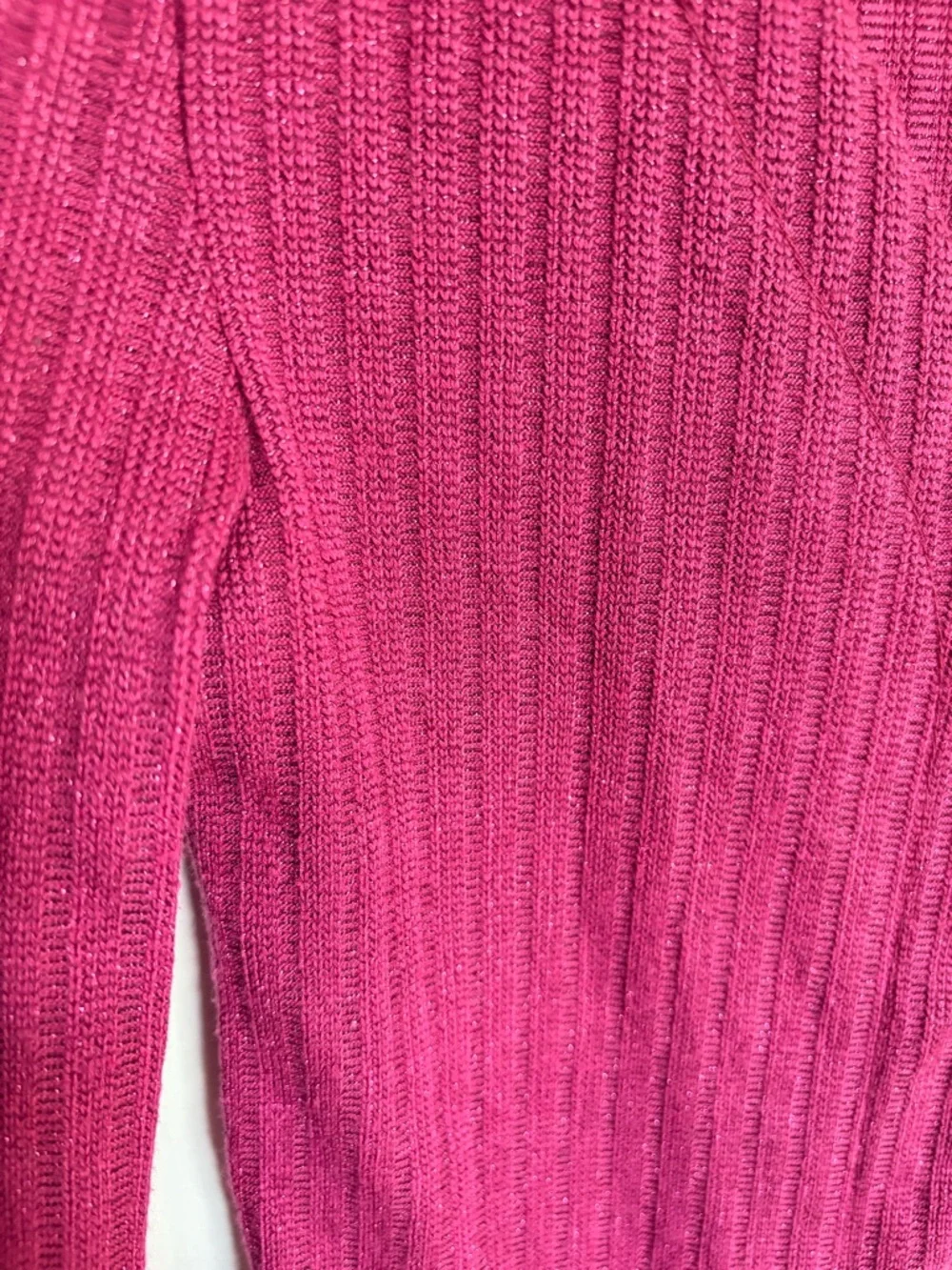 Maeve Deep Berry Ribbed Button-Down Cardigan - Picture 5 of 7